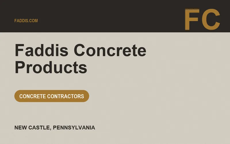 Faddis Concrete Products in New Castle, Pennsylvania