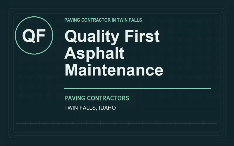 Quality First Asphalt Maintenance in Twin Falls, Idaho