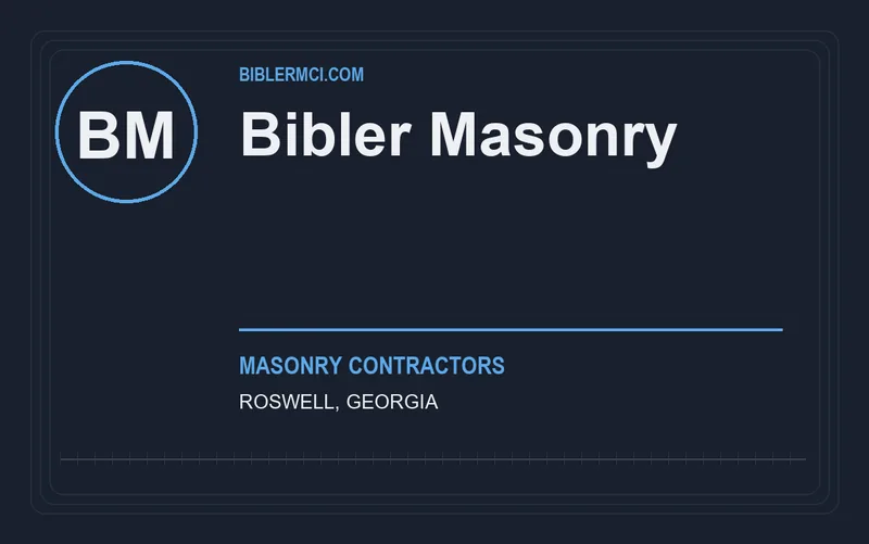 Bibler Masonry in Roswell, Georgia