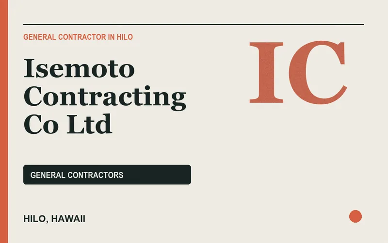 Isemoto Contracting Co Ltd in Hilo, Hawaii