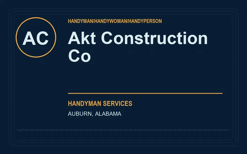 Akt Construction Co in Auburn, Alabama