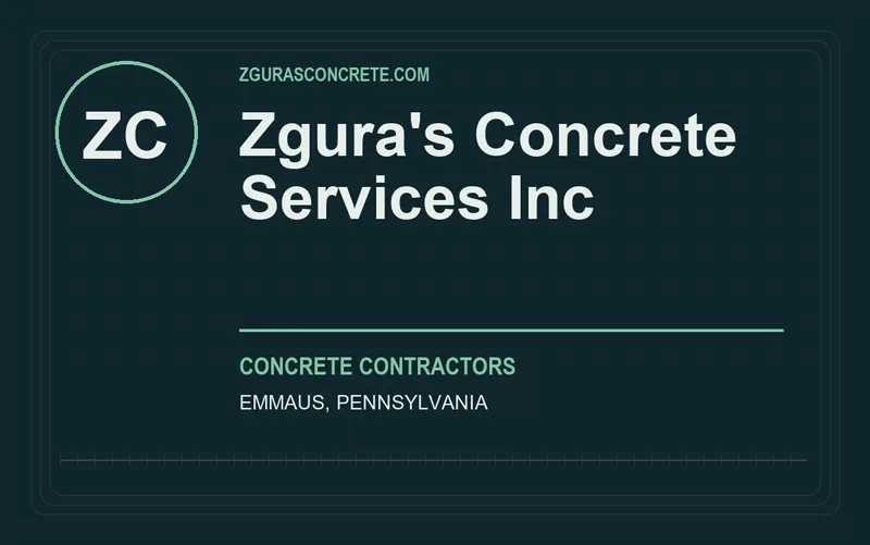 Zgura's Concrete Services Inc in Emmaus, Pennsylvania