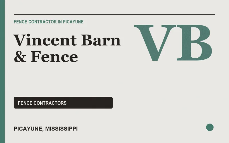 Vincent Barn & Fence in Picayune, Mississippi