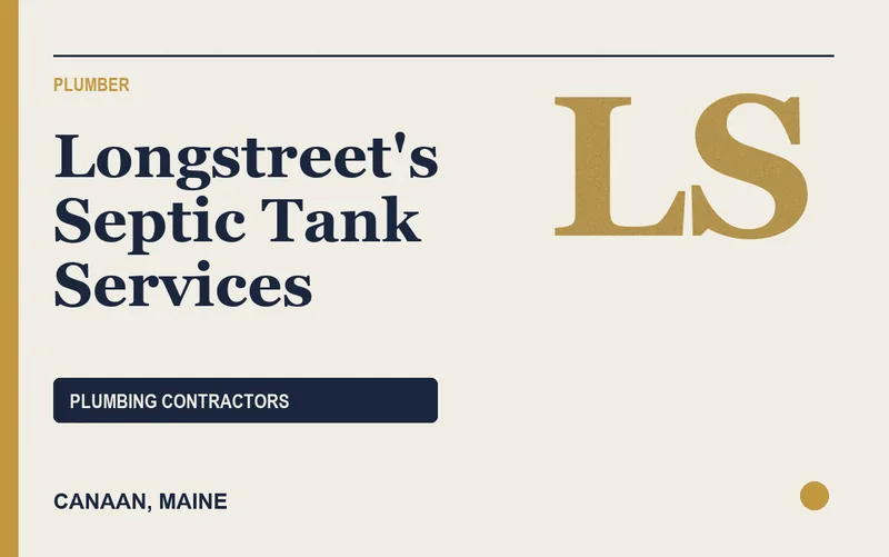 Longstreet's Septic Tank Services in Canaan, Maine