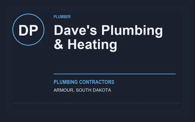 Dave's Plumbing & Heating in Armour, South Dakota
