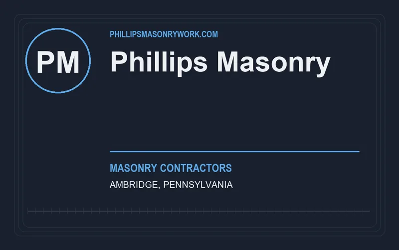 Phillips Masonry in Ambridge, Pennsylvania