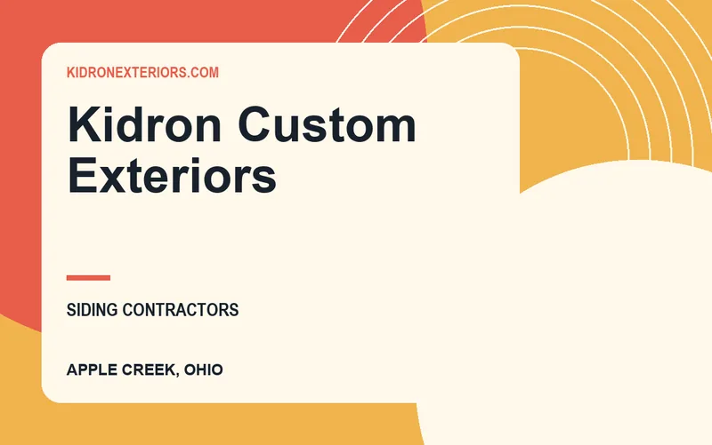 Kidron Custom Exteriors in Apple Creek, Ohio