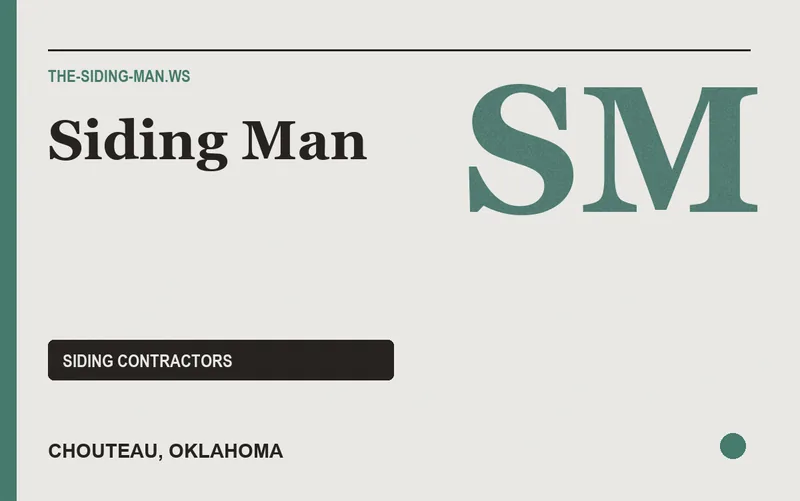 Siding Man in Chouteau, Oklahoma