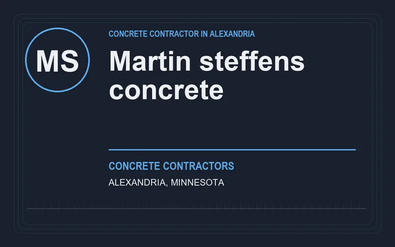 Martin steffens concrete in Alexandria, Minnesota