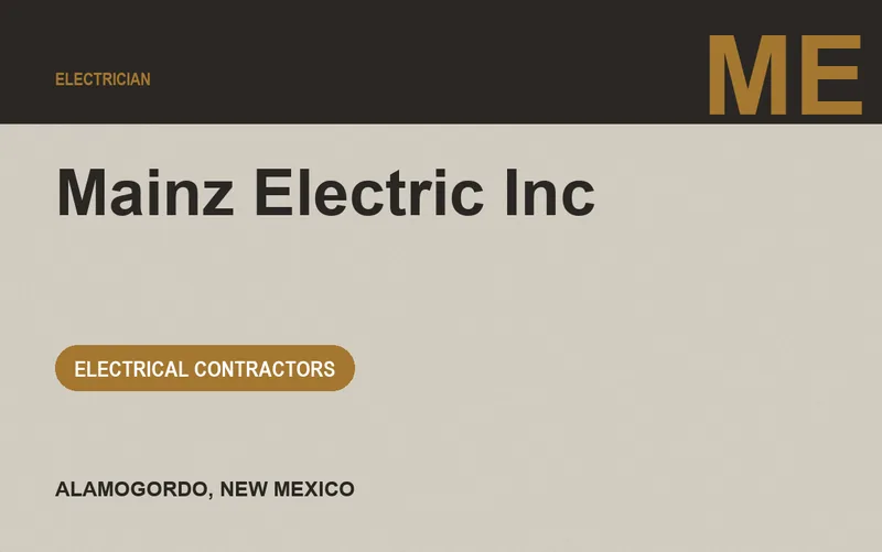 Mainz Electric Inc in Alamogordo, New Mexico