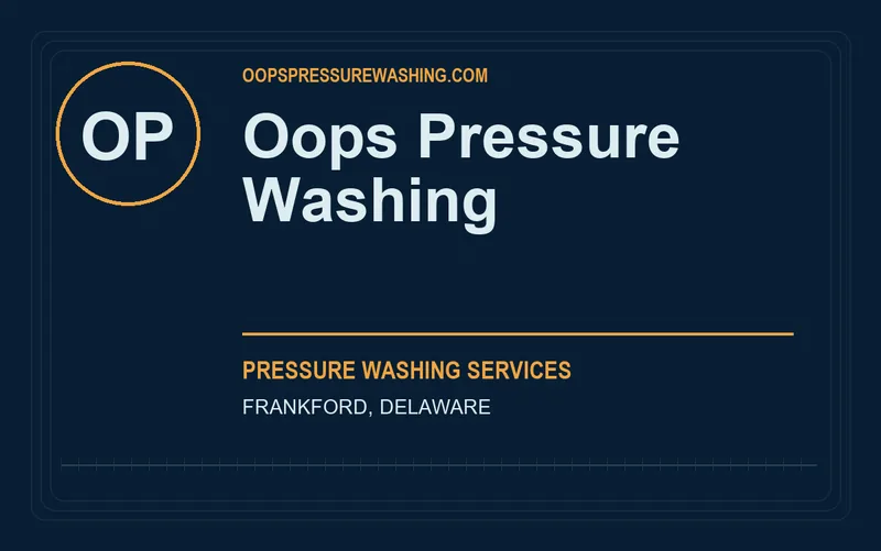 OOPS PRESSURE WASHING in Frankford, Delaware