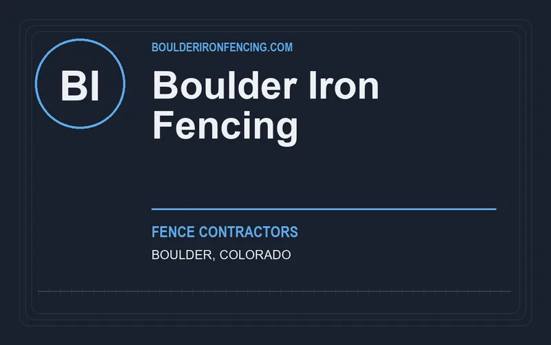 Boulder Iron Fencing in Boulder, Colorado