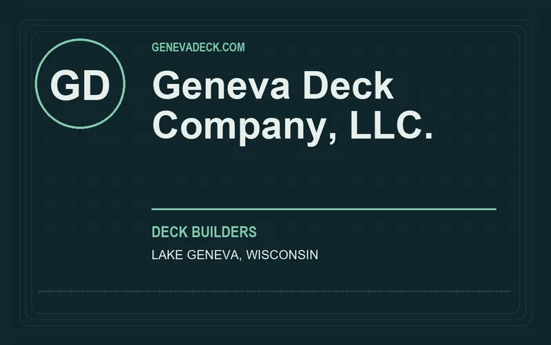 Geneva Deck Company, LLC. in Lake Geneva, Wisconsin