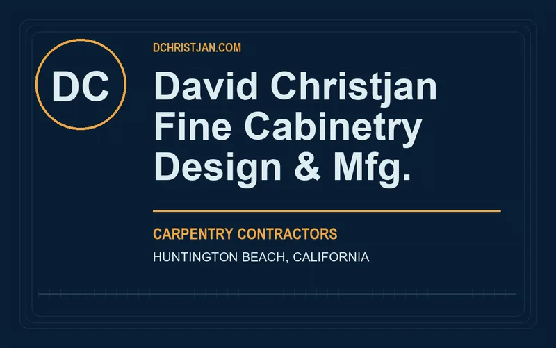 David Christjan Fine Cabinetry Design & Mfg. in Huntington Beach, California