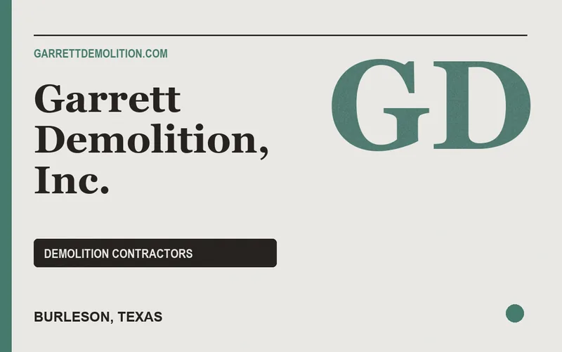 Garrett Demolition, Inc. in Burleson, Texas
