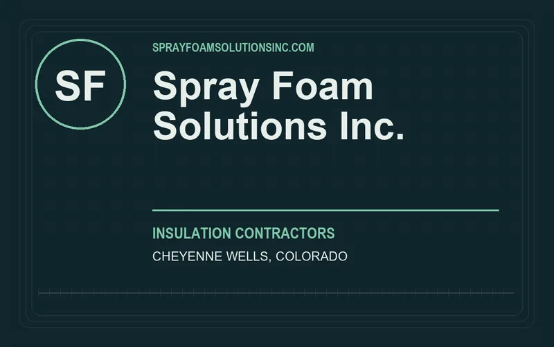 Spray Foam Solutions Inc. in Cheyenne Wells, Colorado