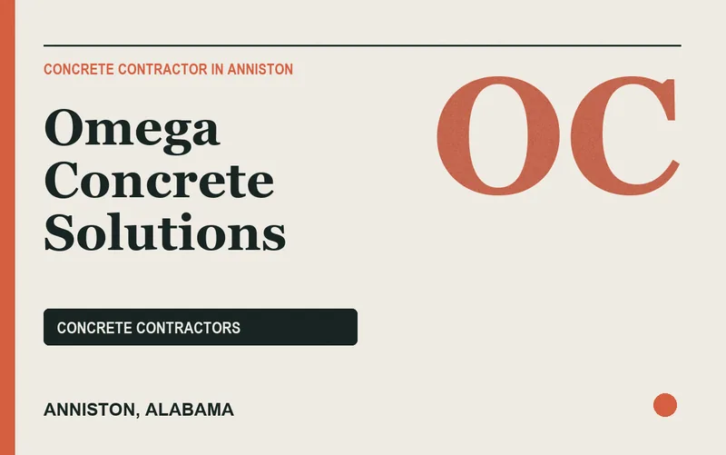 Omega Concrete Solutions in Anniston, Alabama