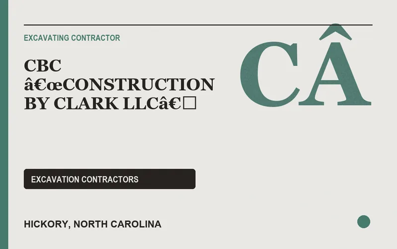 CBC â€œCONSTRUCTION BY CLARK LLCâ€ in Hickory, North Carolina