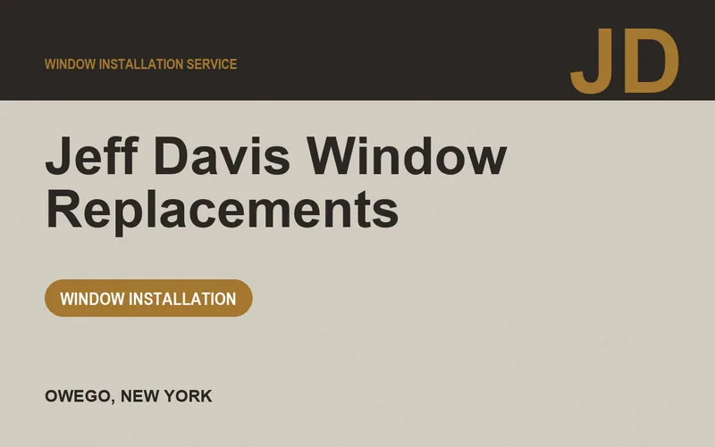 Jeff Davis Window Replacements in Owego, New York