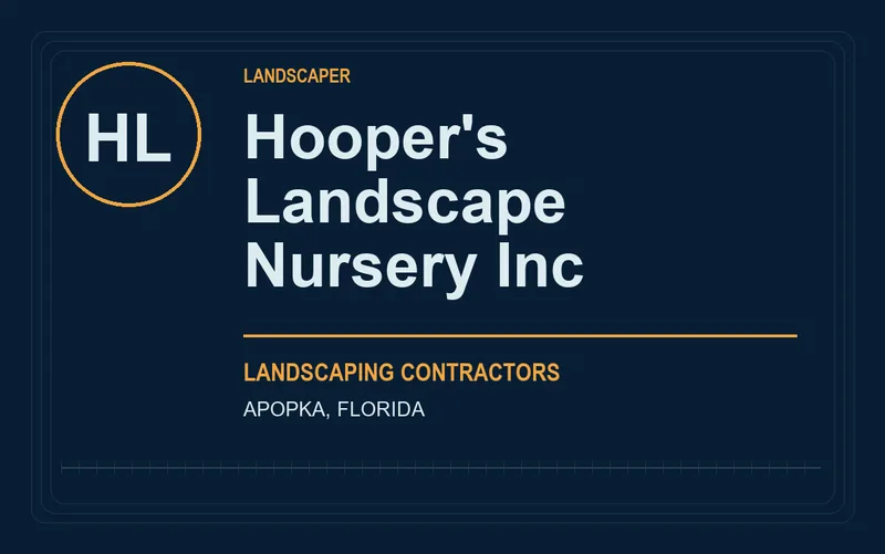 Hooper's Landscape Nursery Inc in Apopka, Florida