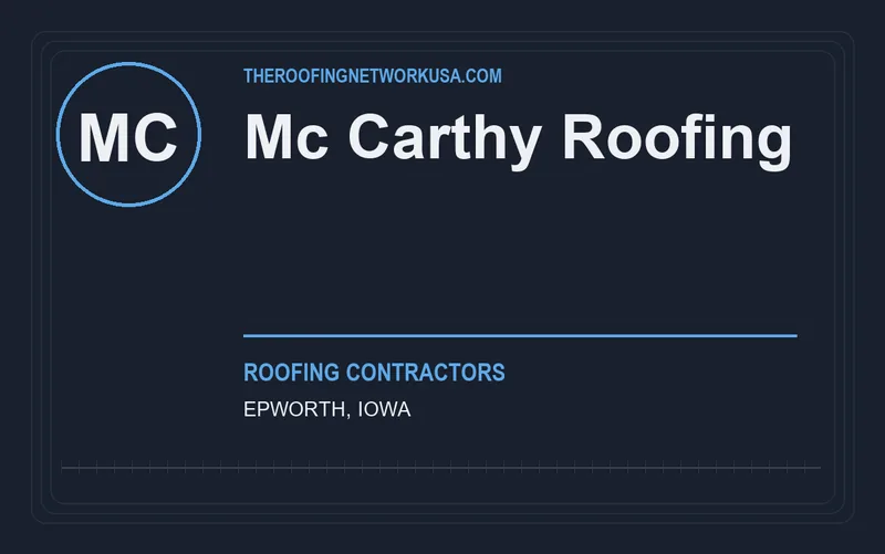 Mc Carthy Roofing in Epworth, Iowa