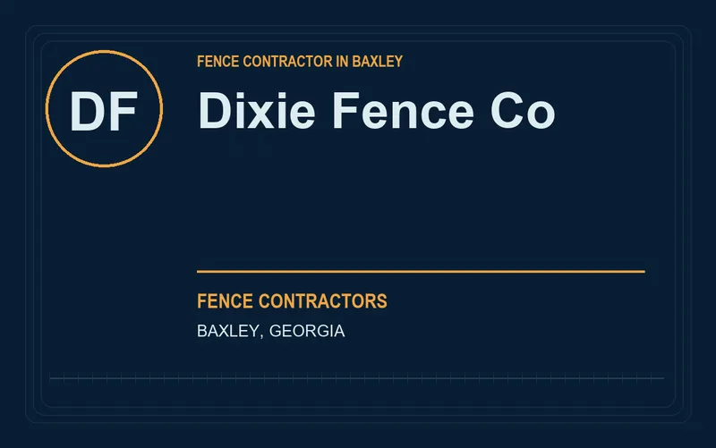 Dixie Fence Co in Baxley, Georgia