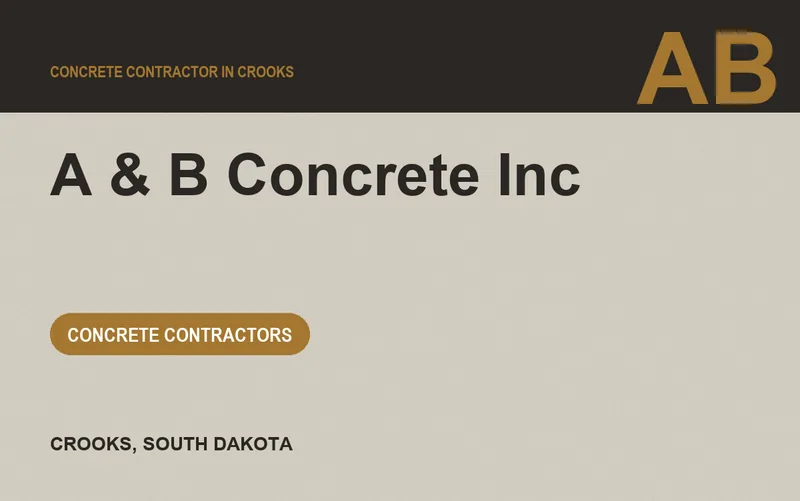 A & B Concrete Inc in Crooks, South Dakota