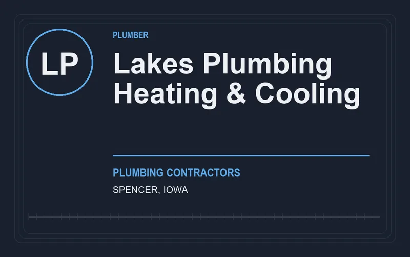 Lakes Plumbing Heating & Cooling in Spencer, Iowa
