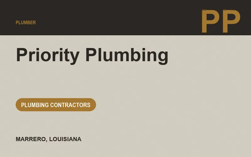 Priority Plumbing in Marrero, Louisiana