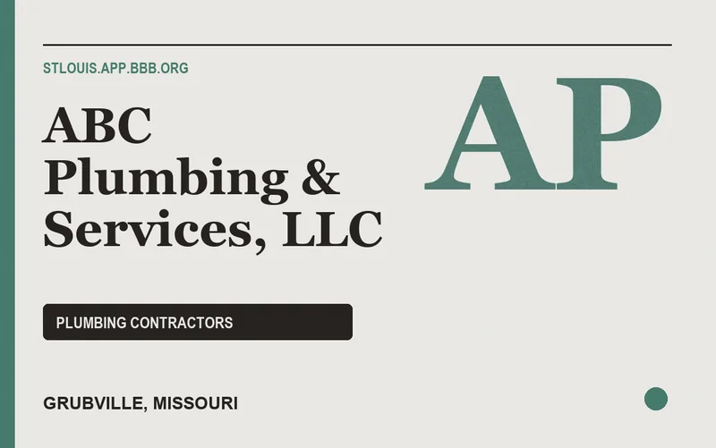 ABC Plumbing & Services, LLC in Grubville, Missouri