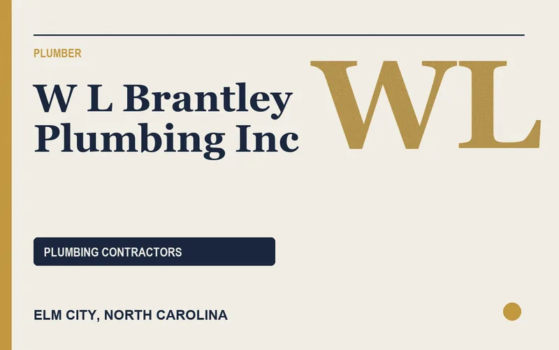 W L Brantley Plumbing Inc in Elm City, North Carolina