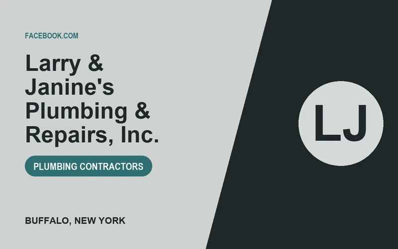 Larry & Janine's Plumbing & Repairs, Inc. in Buffalo, New York