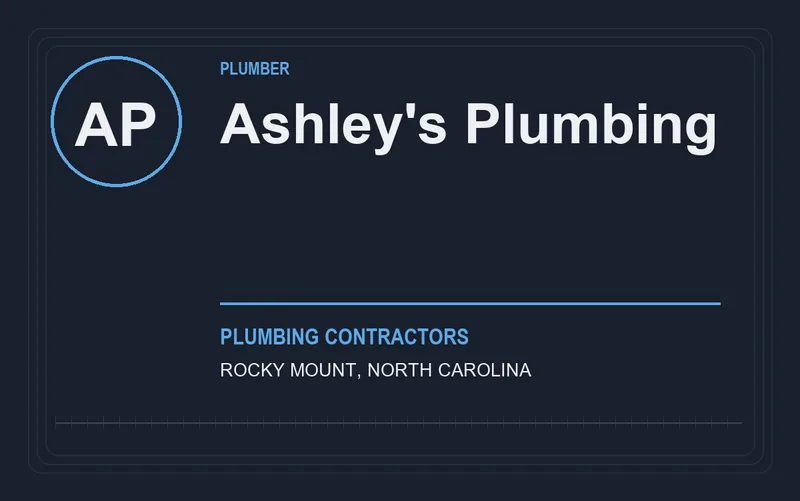Ashley's Plumbing in Rocky Mount, North Carolina
