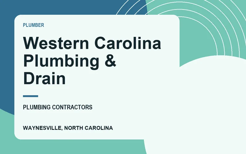 Western Carolina Plumbing & Drain in Waynesville, North Carolina