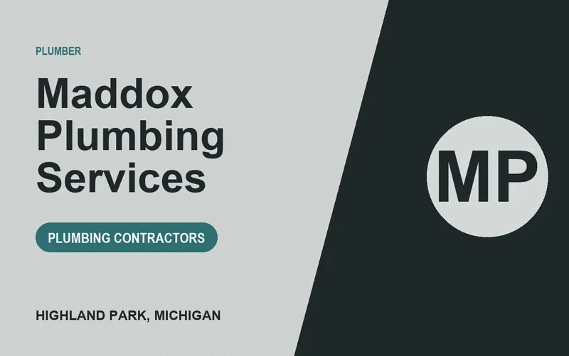 Maddox Plumbing Services in Highland Park, Michigan
