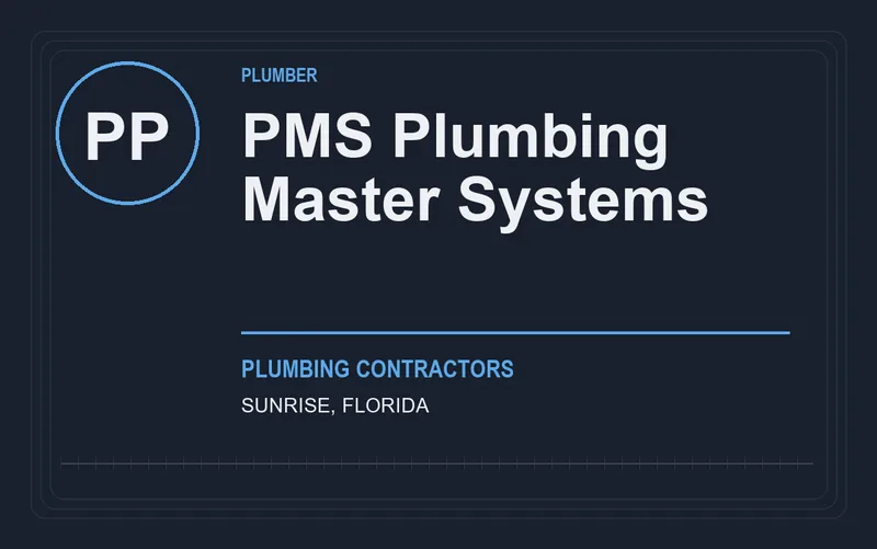 PMS Plumbing Master Systems in Sunrise, Florida