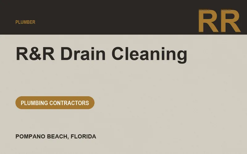 R&R Drain Cleaning in Pompano Beach, Florida