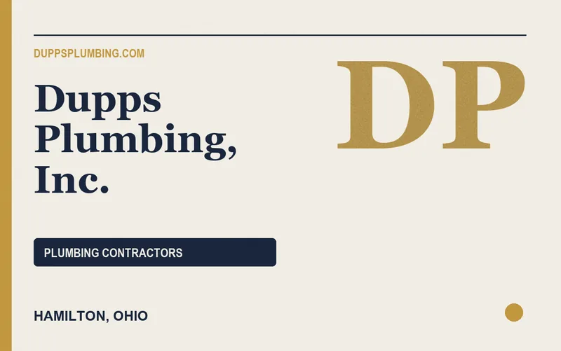 Dupps Plumbing, Inc. in Hamilton, Ohio