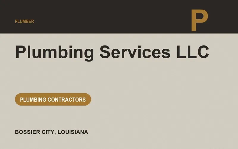 Plumbing Services LLC in Bossier City, Louisiana