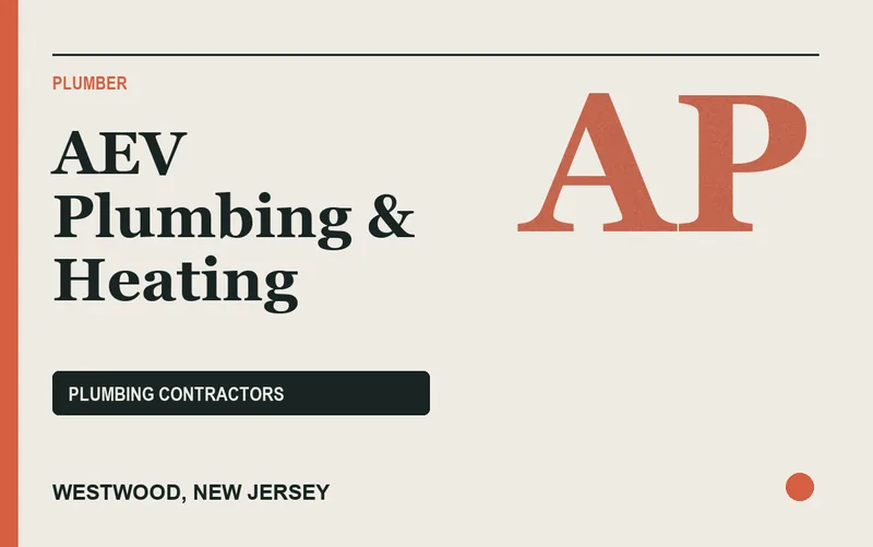 AEV Plumbing & Heating in Westwood, New Jersey
