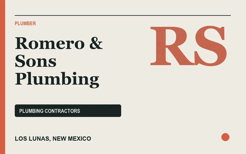 Romero & Sons Plumbing in Los Lunas, New Mexico