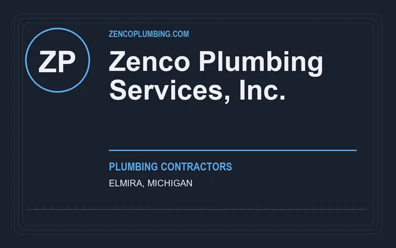 Zenco Plumbing Services, Inc. in Elmira, Michigan