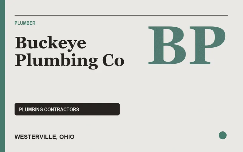 Buckeye Plumbing Co in Westerville, Ohio