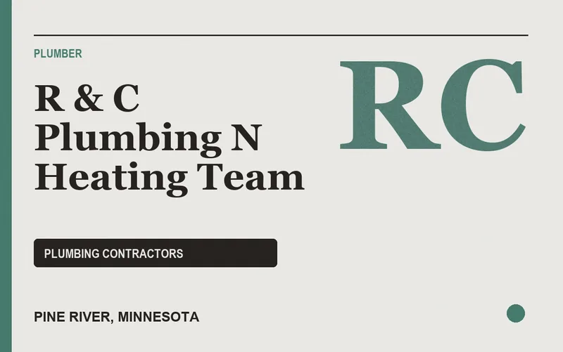 R & C Plumbing N Heating Team in Pine River, Minnesota