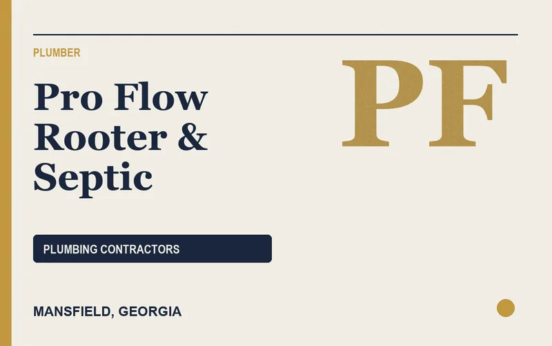 Pro Flow Rooter & Septic in Mansfield, Georgia