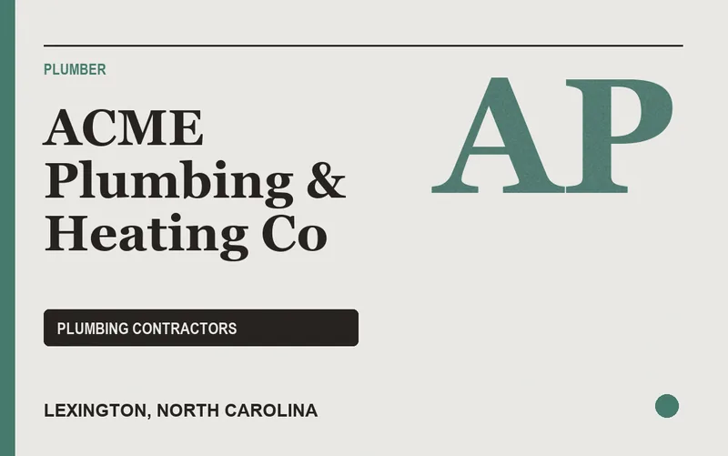 ACME Plumbing & Heating Co in Lexington, North Carolina