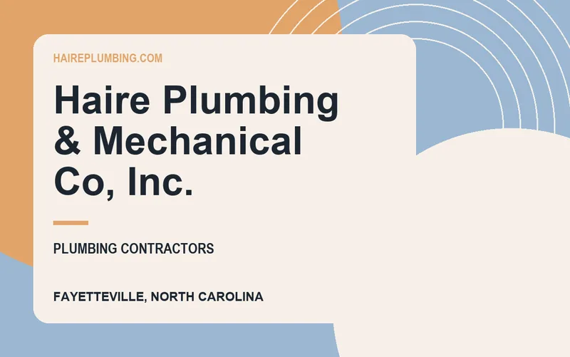 Haire Plumbing & Mechanical Co, Inc. in Fayetteville, North Carolina