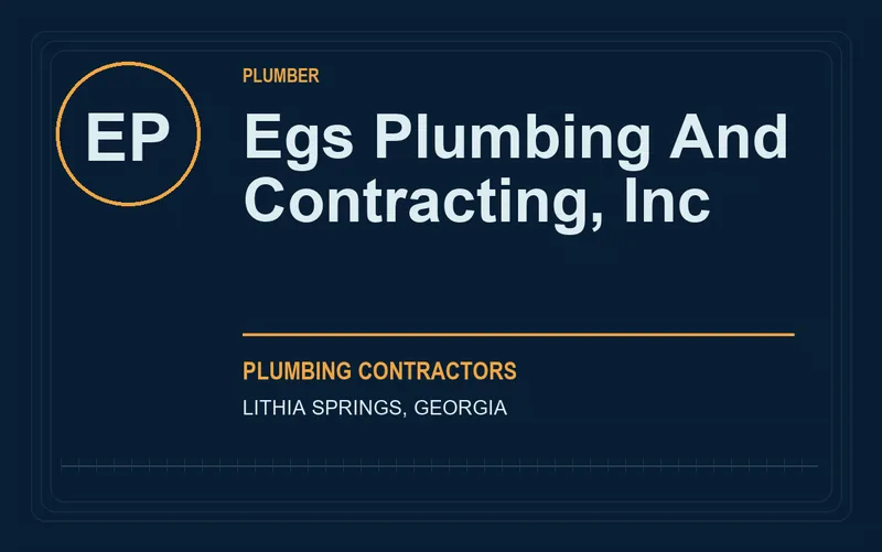 EGS PLUMBING AND CONTRACTING, INC in Lithia Springs, Georgia