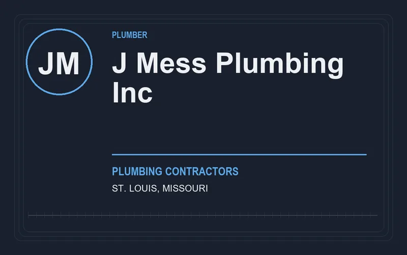 J Mess Plumbing Inc in St. Louis, Missouri