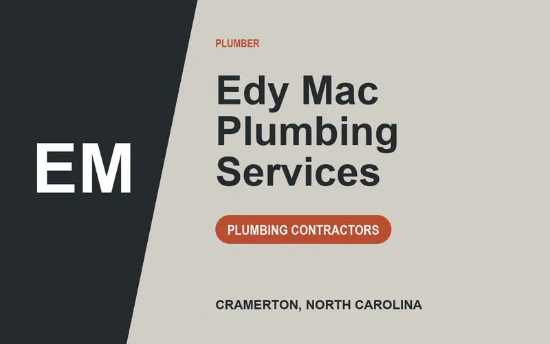 Edy Mac Plumbing Services in Cramerton, North Carolina